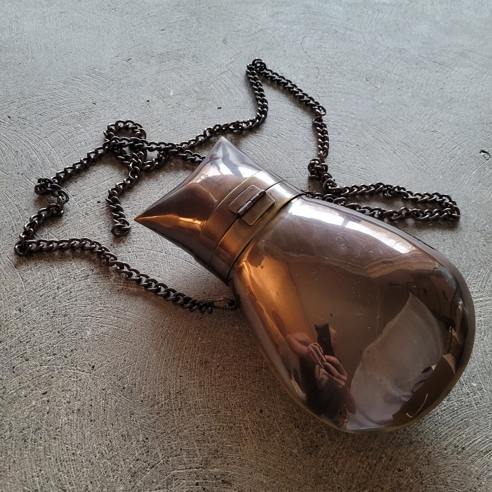 Solid aged brass bag unique only small qty made - Picture 9 of 10